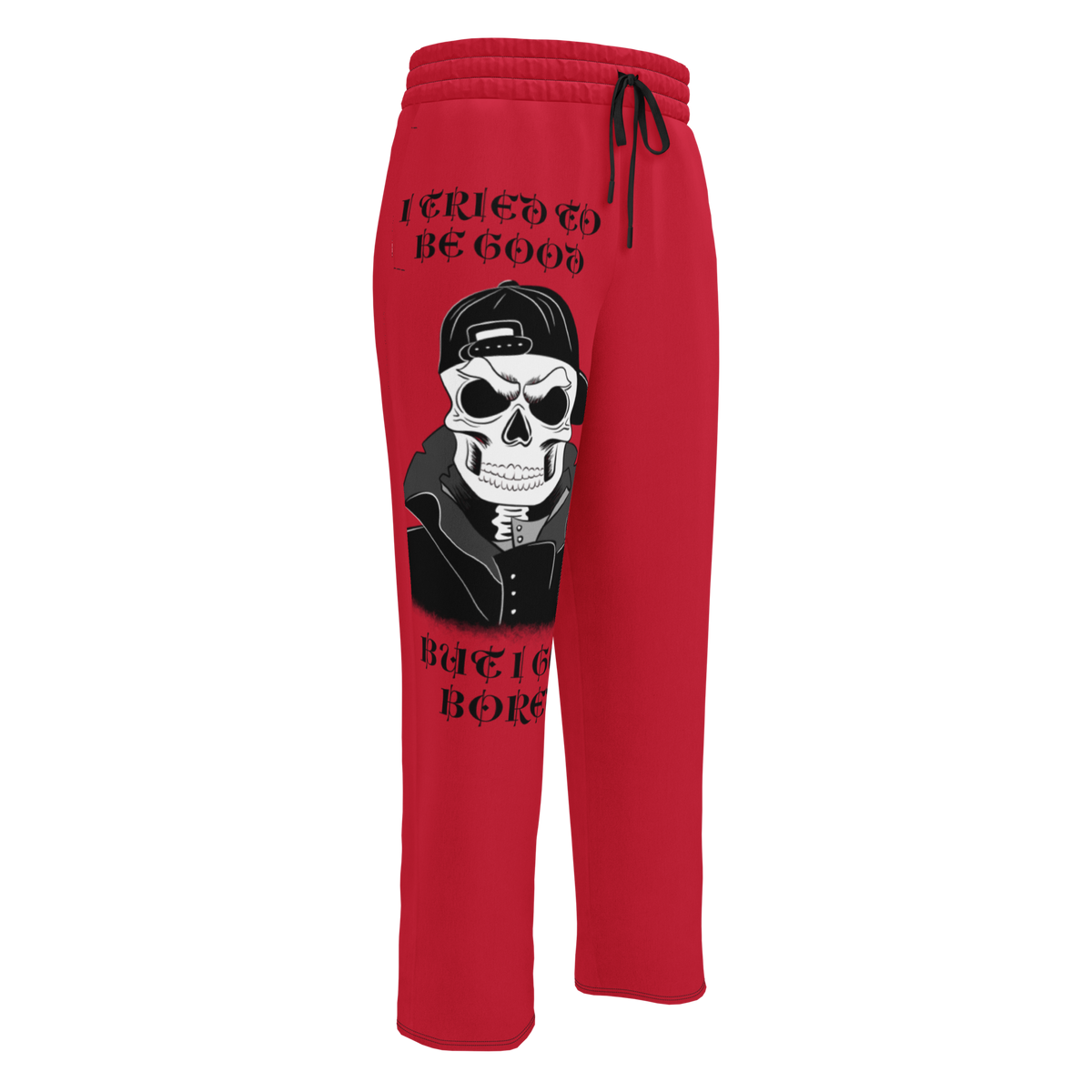 Wide-leg Polyester Sweatpants